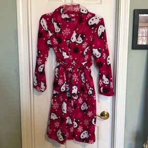 Hello Kitty Bath Robe girls SZ L